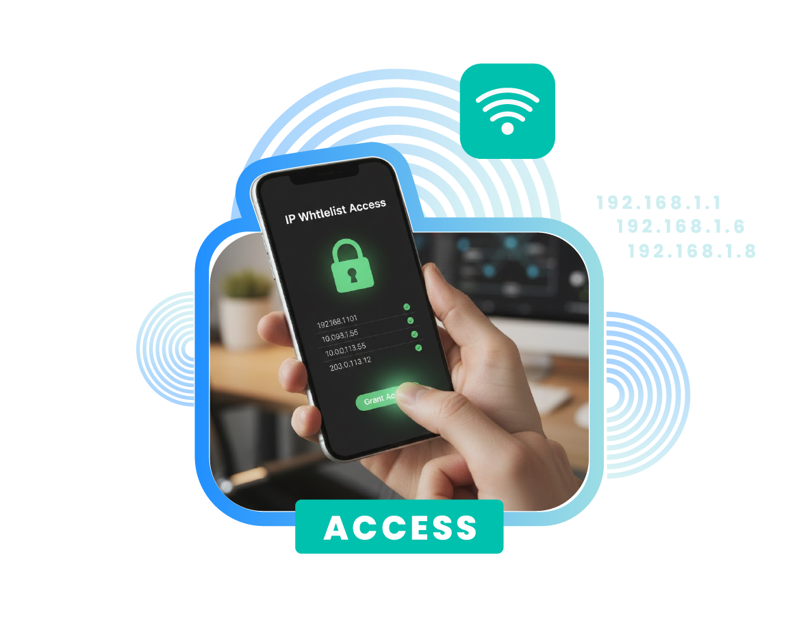 IP whitelist access